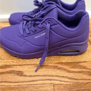 Skechers Purple Street Uno Sneakers 6.5